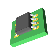 INA219AIDR 3D模型 INA219AIDR 3D模型